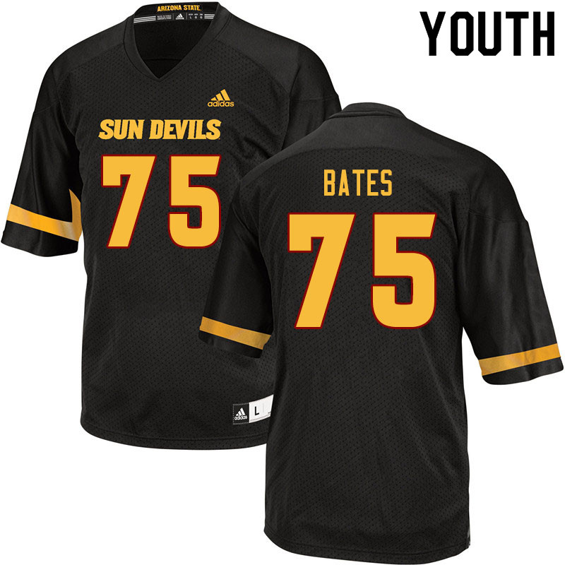 Youth #75 Alijah Bates Arizona State Sun Devils College Football Jerseys Sale-Black - Click Image to Close